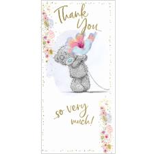 Thank You Holding Flower Me to You Bear Card Image Preview